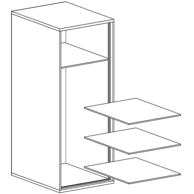 Schrank Mediolan 49,5cm Natural Hikora