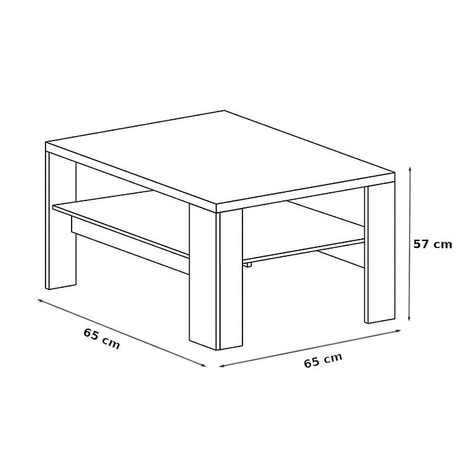 Couchtisch Mediolan 65cm Natural Hikora